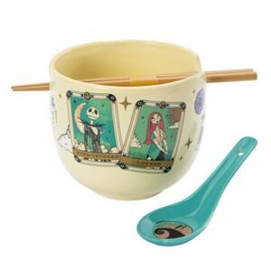 NIB NWT NIGHTMARE BEFORE CHRISTMAS Jack n Sally NOODLE BOWL gift set